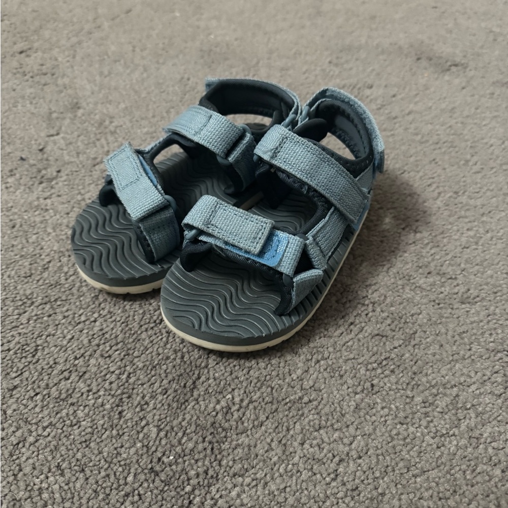 Blue Velcro sandals